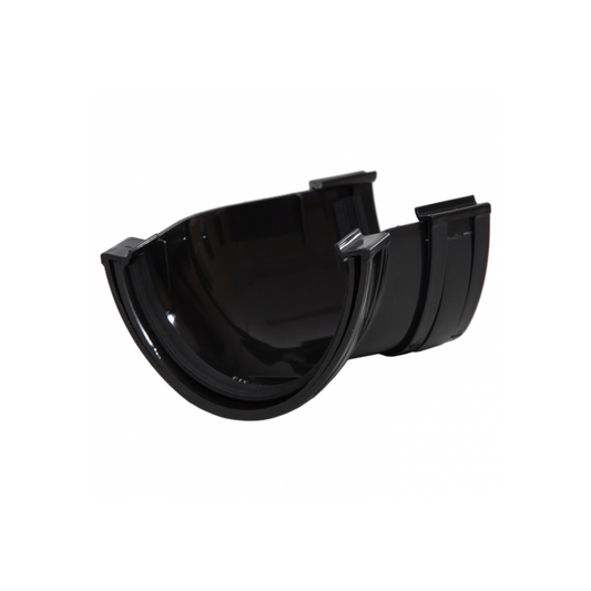 Polyflow 117mm x 135° Angle Deep Capacity Gutter - Polypipe (Black) - RD504B