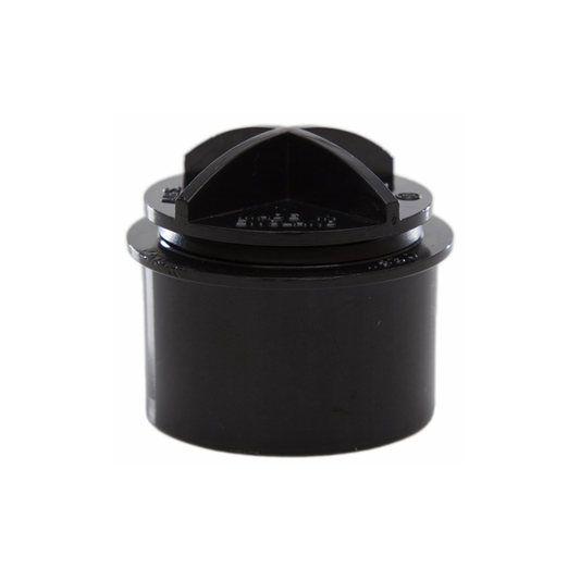 Polypipe Waste Solvent Weld Abs Screwed Access Plug (Black) 40mm - WS30B