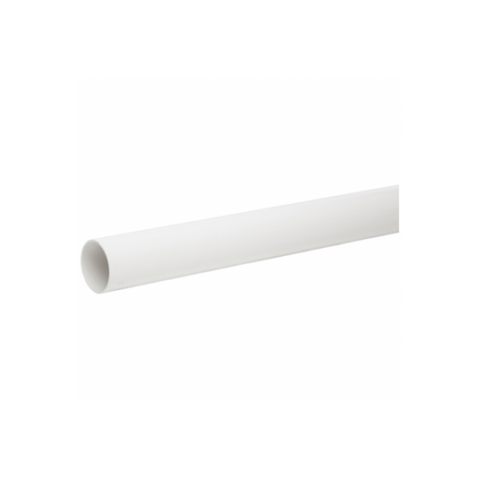 68mm x 2.5M Round Down Pipe - Polypipe (White) - RR121W