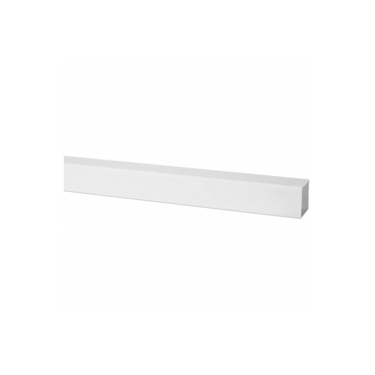 65mm x 2.5m Square Down Pipe - Polypipe (White) - RS221W