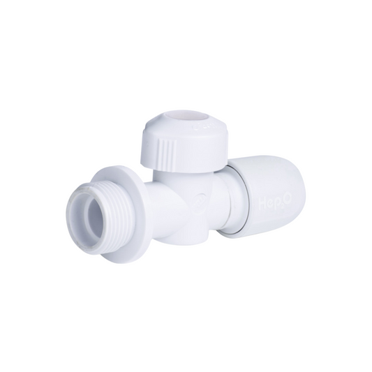 Wavin Hep2O Appliance Valve (White) 15mm - HX38/15W