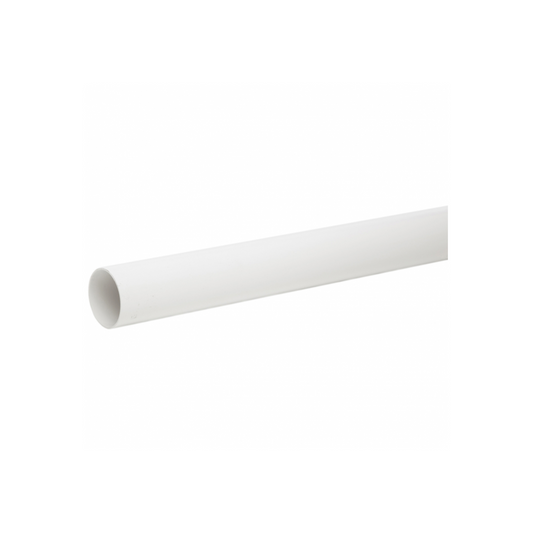 68mm x 4M Round Down Pipe - Polypipe (White) - RR123W