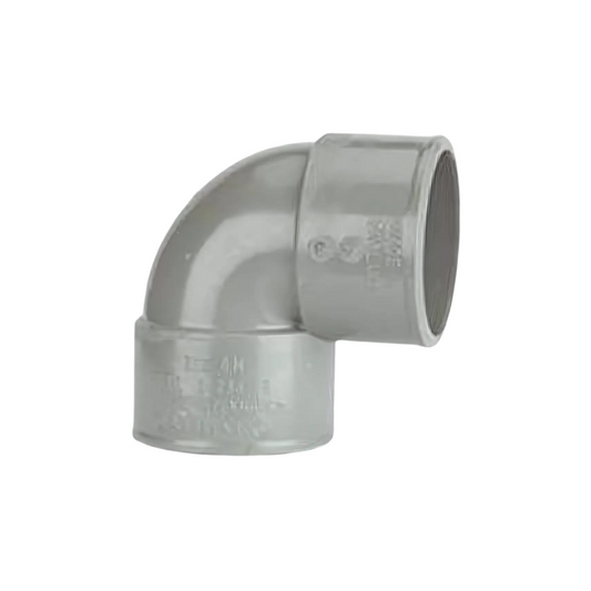 Polypipe 90 Degree Knuckle Bend (Grey) 40mm - MU212SG
