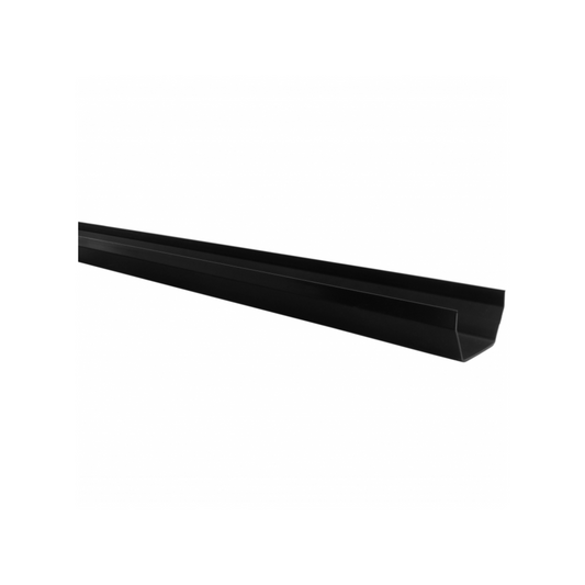 112mm x 4M Square Gutter - Polypipe (Black) - RS201B