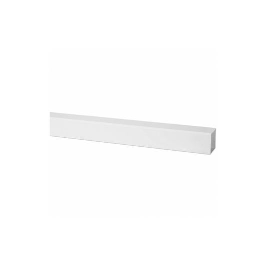 65mm x 4m Square Down Pipe - Polypipe (White) - RS223W