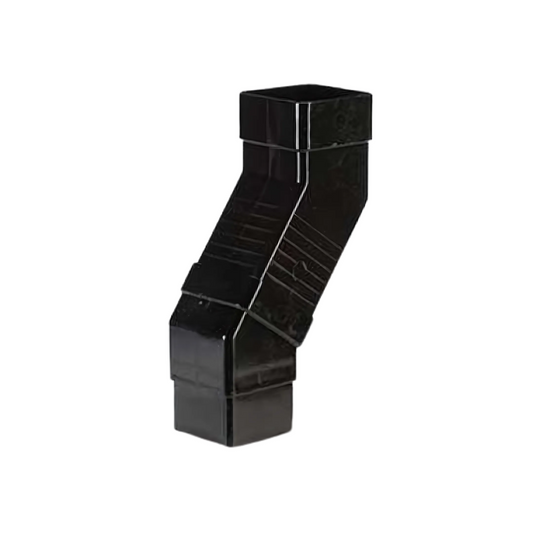 Polypipe Square Down Pipe Adjustable Offset Bend (Black) 65mm - RS237B