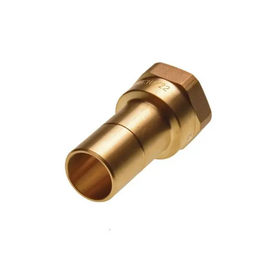Wavin Hep2O Female Iron Adaptor (Brass) 22mm x 3/4" - HX30/22W