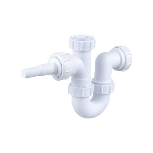 Wavin Osma V-Joint Washing Machine Trap (WHITE) 40mm 1½" - 5V864W