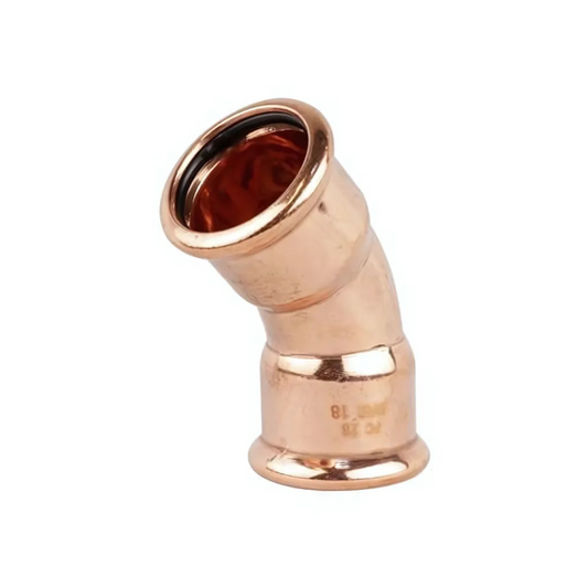 PressFit Water 45° Elbow (Copper) 35mm – PFWE/45-35