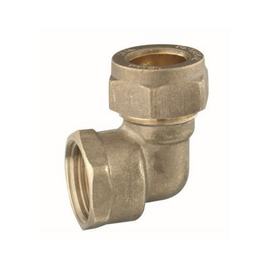 Compression Elbow FI (Brass) 15mm x ½" – COEAF-15D