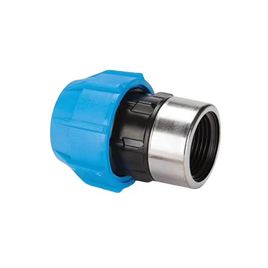 Polypipe Polyfast Female Adaptor (Blue) 20mm x 1/2" - 40320