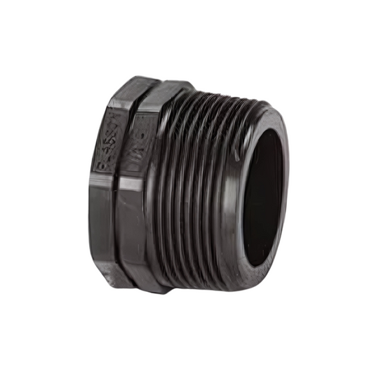 Polypipe Polyfast BSP Threaded Reducing Bush (Black) 1.5" x 1.25" - 470112114
