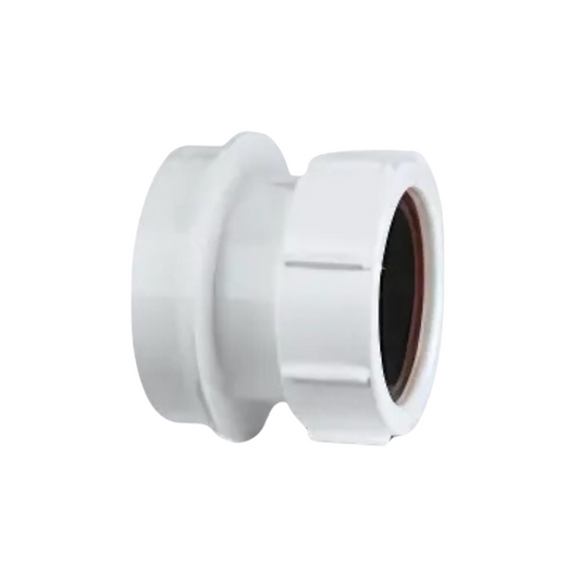 Polypipe PolySoil Straight Adaptor (White) 50mm - SN65W