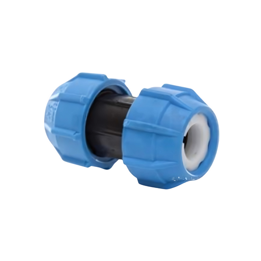 Polypipe PolyFast Wider Tolerance Lead Coupler (Blue) 25mm x 1/2" 9lb -  479129