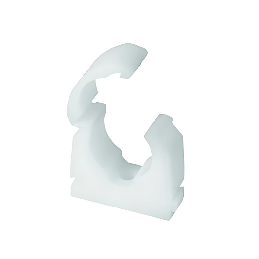 Talon Single Hinged Plastic Clip (White) 28mm - TS28