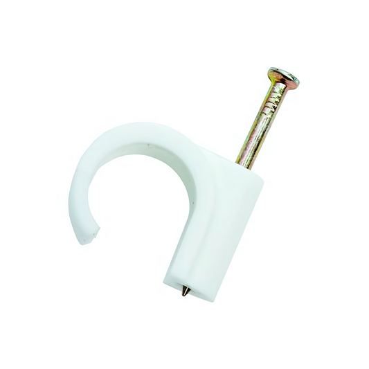 Talon Single Nail Plastic Clip (White) 22mm - NCW22