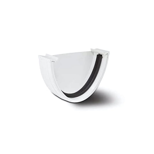 Polypipe Deep Flow External Stop End (White) 117mm - RD507W