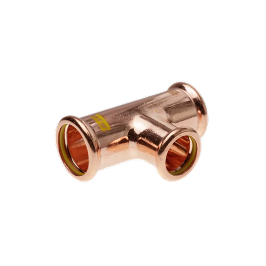 Pressfit Gas Reducing Tee (Copper) 35 x 35 x 15 (B) mm - PFGRT-353515