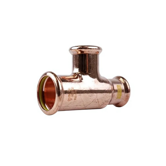 Pressfit Gas Reducing Tee (Copper) 28 x 22 x 22 (B) mm - PFGRT-282222