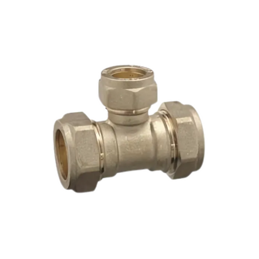 Compression Reducing Tee (Brass) 28 mm x 28 mm x 22 mm - CORT-282822