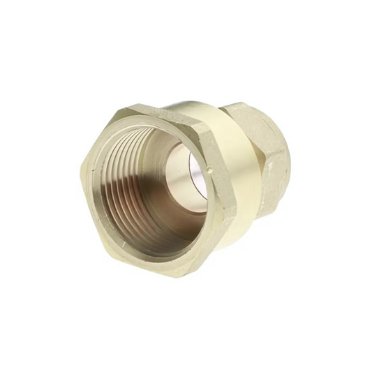 Compression Straight Female Connector (Brass) 15mm x 3/4" - COSAF-15E
