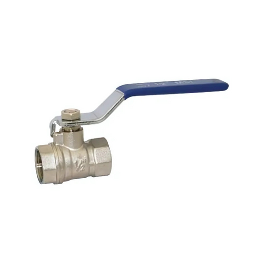 Genbra Blue Lever Ball Valve (Silver) 1 1/2" – BFLBVB-H