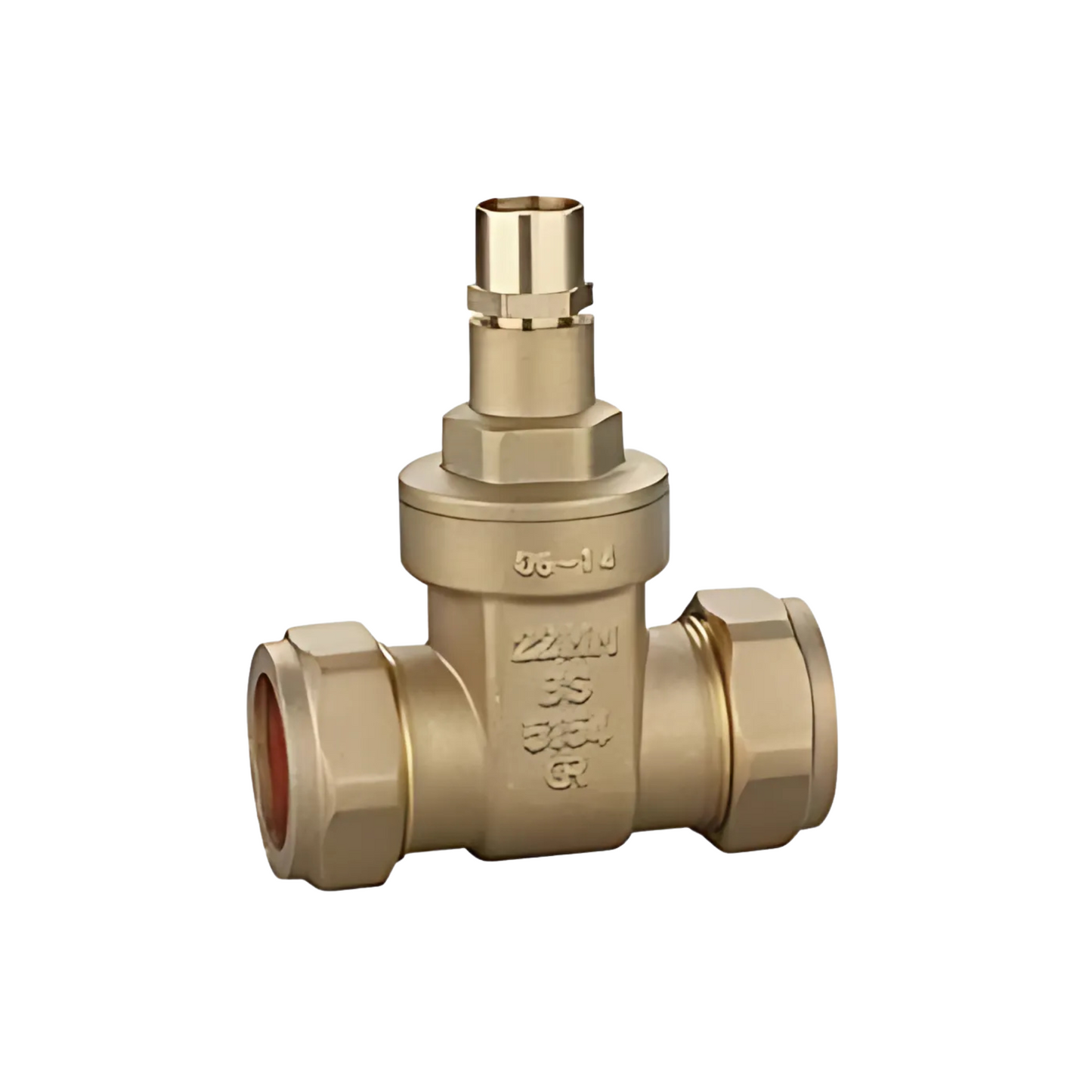 Genbra BS Lockshield Gate Valve DZR (Brass) 22mm - BFGVLSDZR-22
