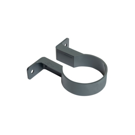68mm Osma Roundline Pipe Bracket - Wavin (Grey) - 0T034AG