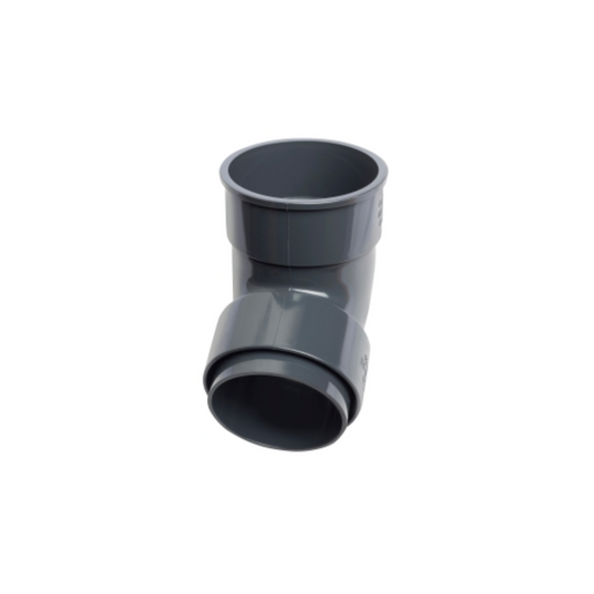 68mm x 67.5° Osma Roundline Offset Bend Socket - Wavin (Grey) - 0T025AG