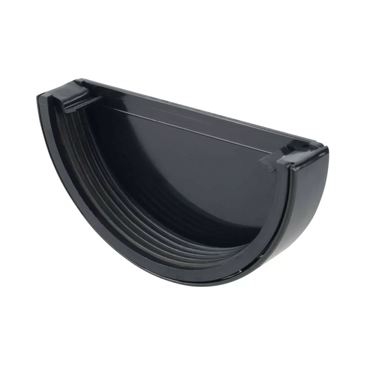 Wavin Osma SuperLine External Gutter Stop End (Black) 150mm – 5T511B