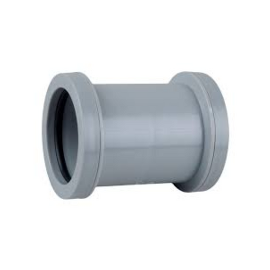 Wavin Osma Push‑Fit Double Socket (Grey) 32mm - 4W105G