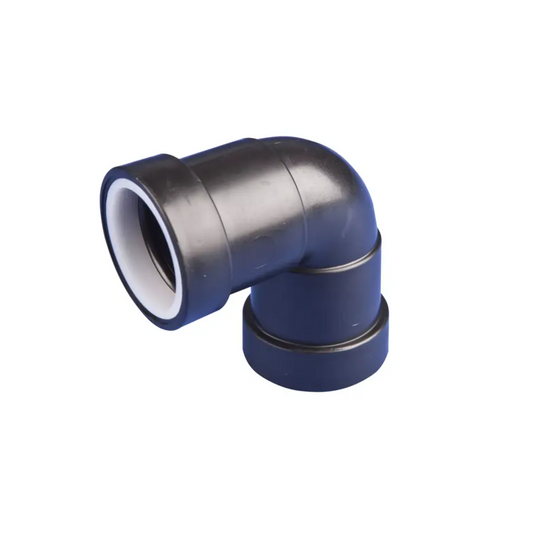 Wavin Osma Push‑Fit Knuckle Bend 90° (Black) 32mm - 4W160B