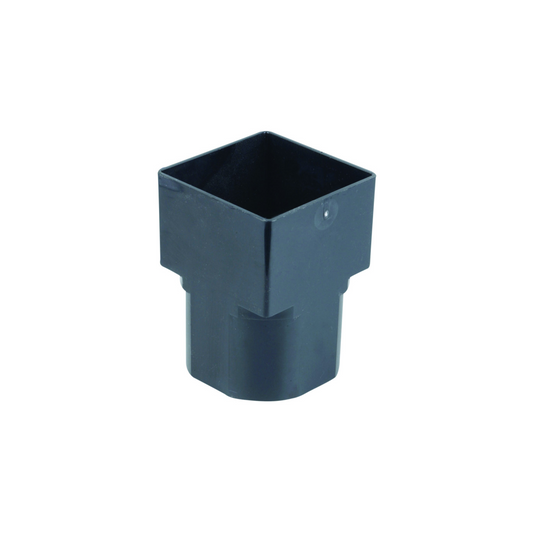 Wavin Osma Squareline Drain Adaptor (Black) 61mm - 4T836B