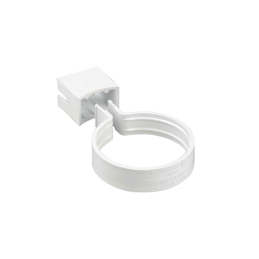 Wavin Osma Roundline Pipe/Socket Bracket (White) 68mm - 0T033W