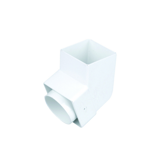 Wavin Osma Squareline Offset Bend Spigot (White) 61mm - 4T826W