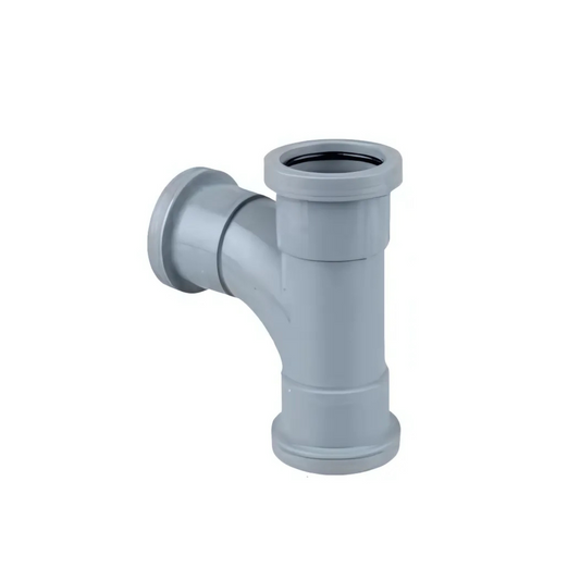 Wavin Osma Push‑Fit Tee (Grey) 87.5° 32mm – 4W190G