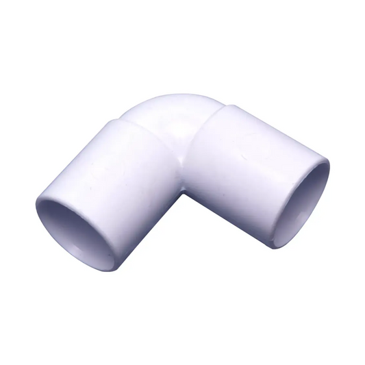 Wavin OSMA Solvent Weld  Overflow Bend (White) 90° x 21.5mm - 1E160W