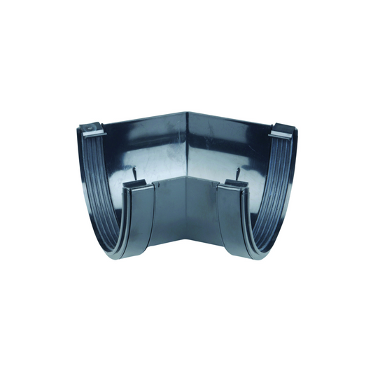 Wavin Osma Deepline Gutter Angle (Black) 113mm x 45° - 9T904B