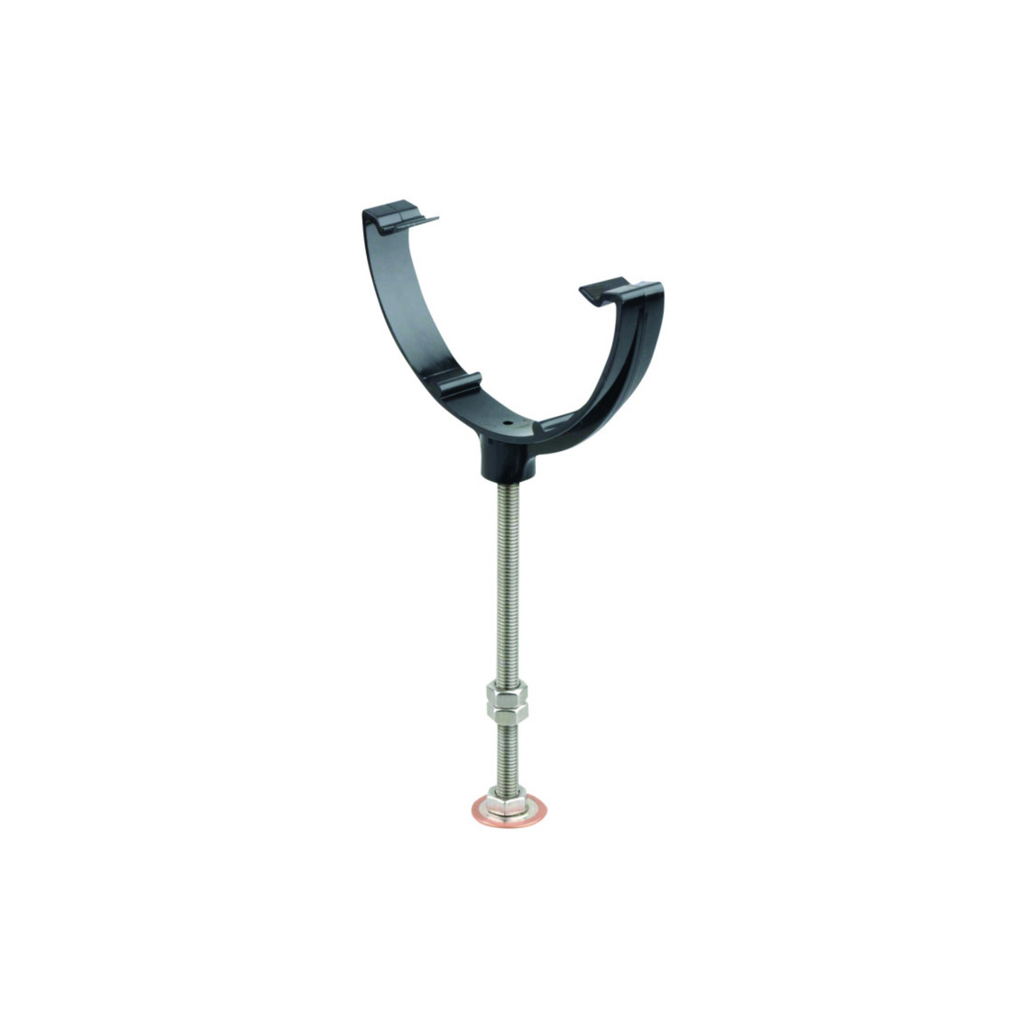 Wavin Osma Roundline Gutter Rise And Fall Bracket Bow And Pin (Black) 112mm - 0T914B