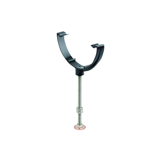 Wavin Osma Roundline Gutter Rise And Fall Bracket Bow And Pin (Black) 112mm - 0T914B