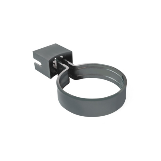 68mm Osma Roundline Pipe or Socket Bracket - Wavin (Grey) - 0T033AG