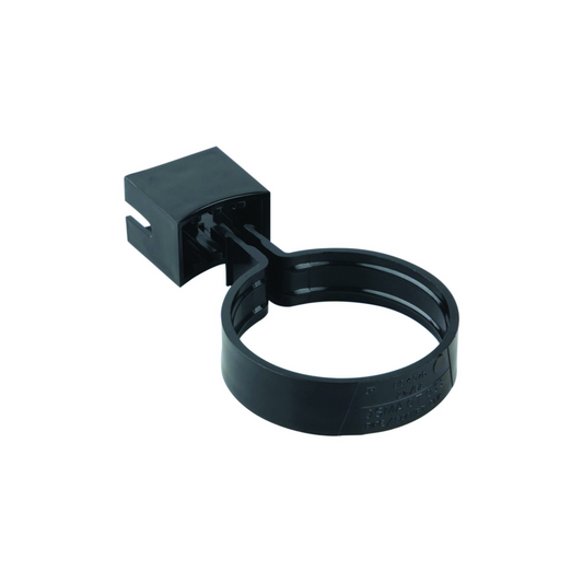 Wavin Osma Roundline Pipe/Socket Bracket (Black) 68mm - 0T033B