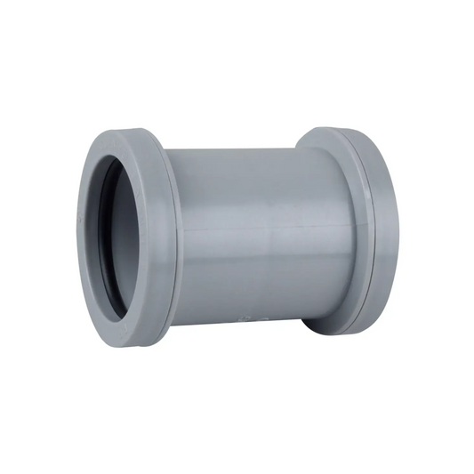 Wavin Osma Push‑Fit Double-Socket Coupler (Grey) 40mm - 5W105G