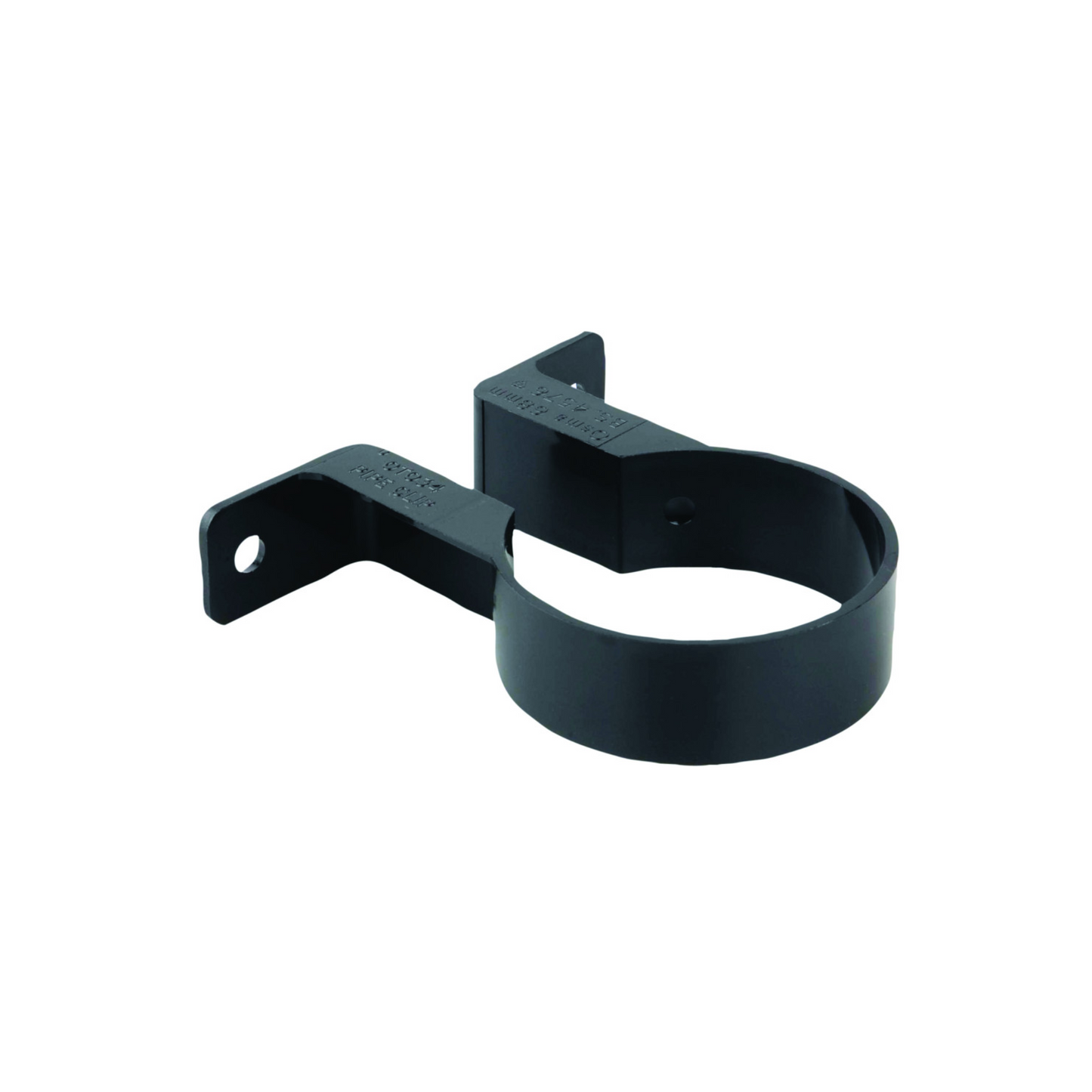 Wavin Osma Roundline Pipe Bracket (Black) 68mm - 0T034B
