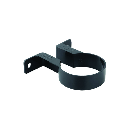 Wavin Osma Roundline Pipe Bracket (Black) 68mm - 0T034B