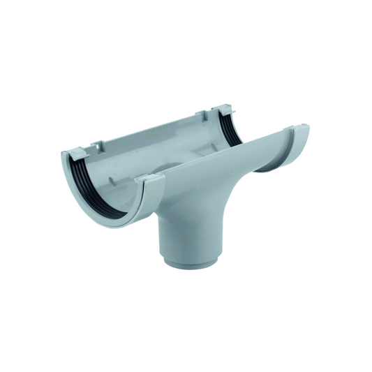 Wavin Osma Roundline Straight Running Outlet (Grey) 112mm - 0T624G