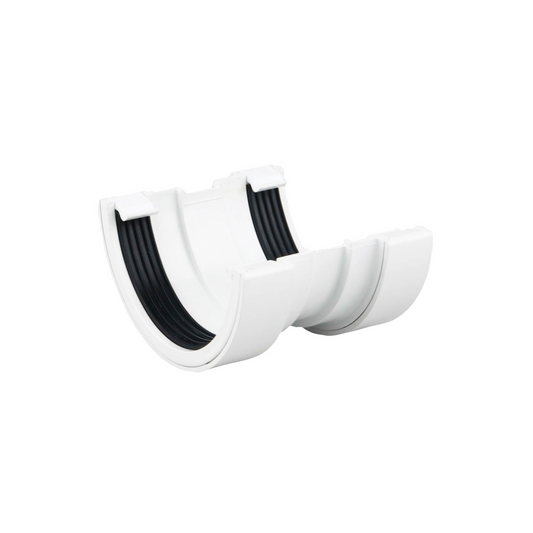 Wavin Osma Roundline Gutter Union (White) 112mm - 0T009W