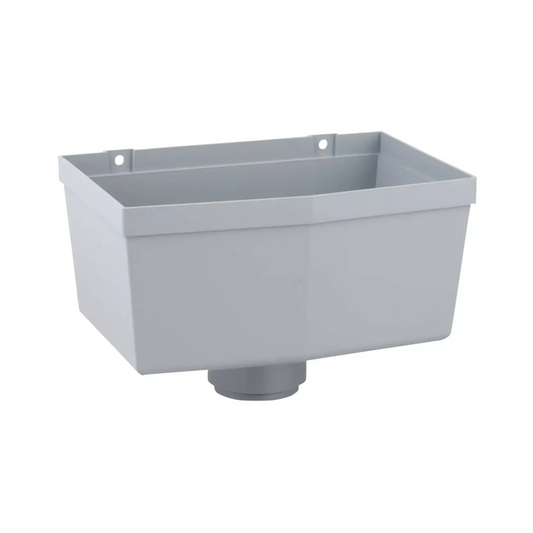 Wavin Osma RoundLine Rainwater Hopper Head (Grey) 68mm – 0T332