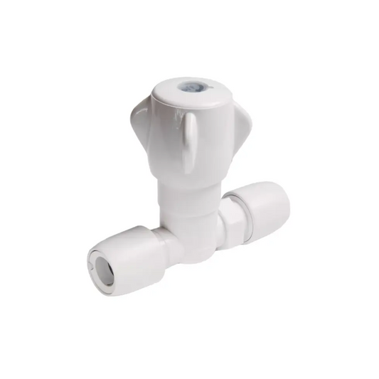 Wavin Hep2O Cold Water Stopcock (White) 22 mm – HX36/22W