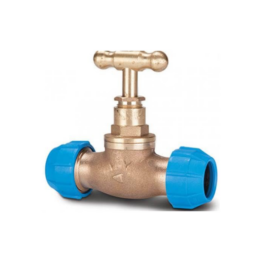 Polypipe PolyFast MDPE Stop Cock (Bronze) 25 mm – 41025